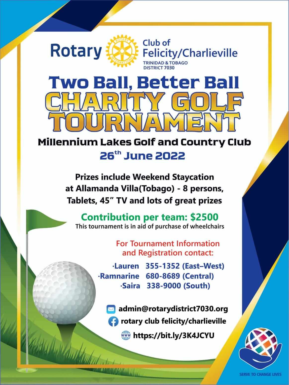 Rotary Club Felicity/Chalieville Golf Tournament Poster