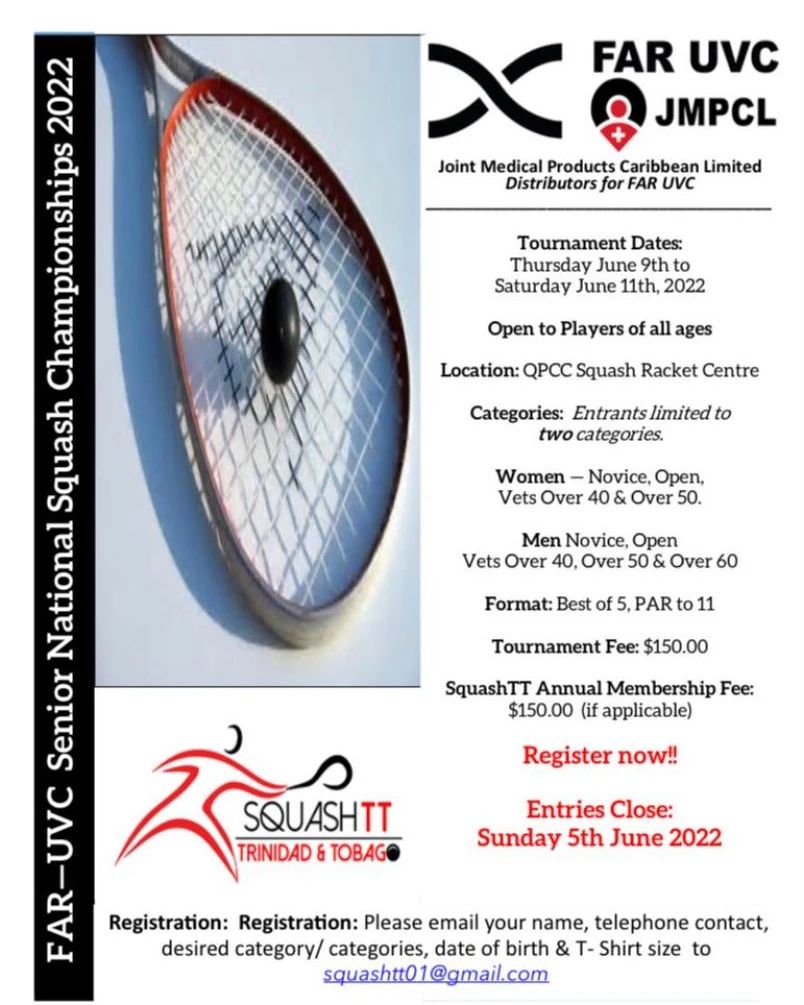 FAR-UVC Senior Squash Championships poster