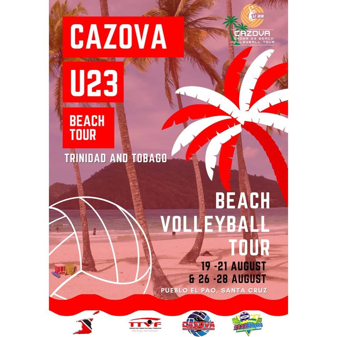 CAZOVA U-23 Beach Volleyball Tournament Poster